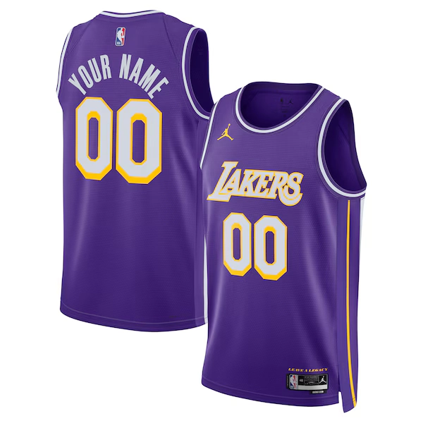 Unisex Los Angeles Lakers Jordan Brand Purple Swingman Custom Jersey - Statement Edition