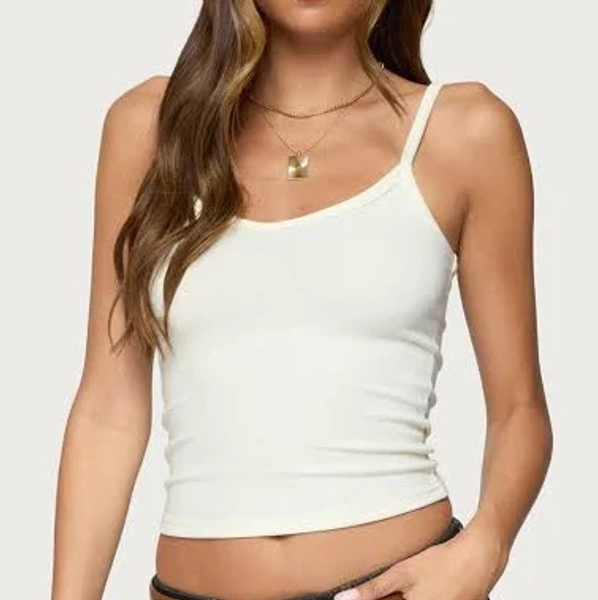 Edikted Women's Aspyn V-Neck Ribbed Tank Top