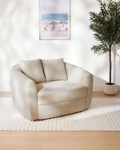 Lulu 1.5 Seat Lounge Chair - Oat - Miscellaneous