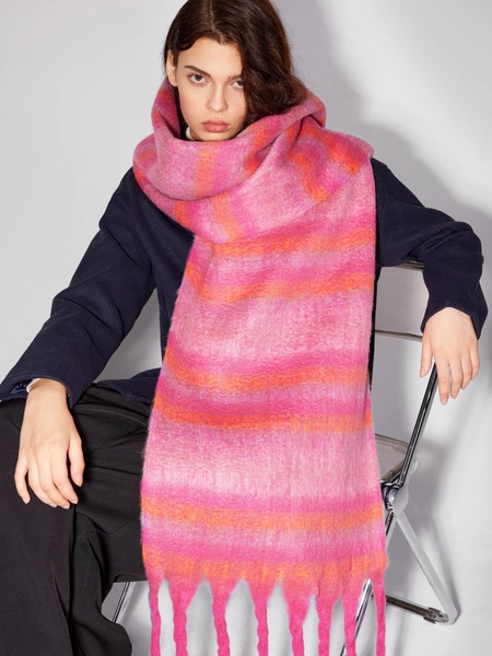 STRIPED TASSEL SCARF For Daily Casual