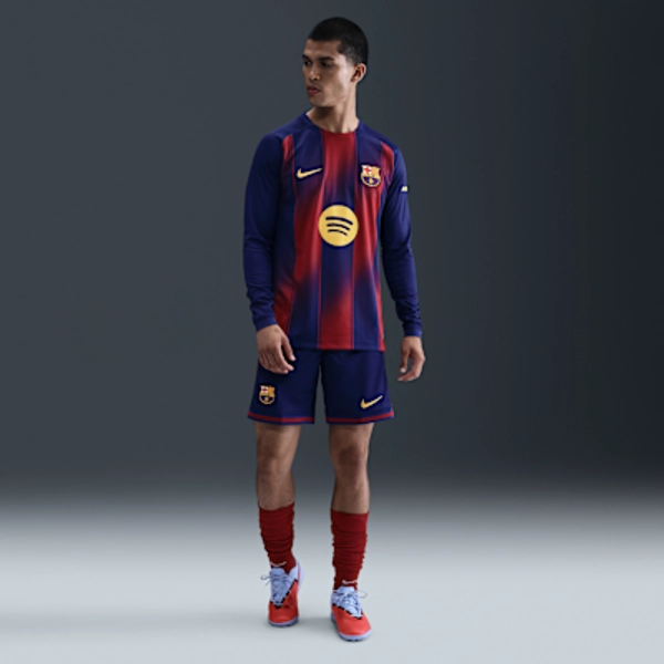 FC Barcelona 2025/26 Stadium Home Men's Nike Dri-FIT Soccer Replica Shorts
