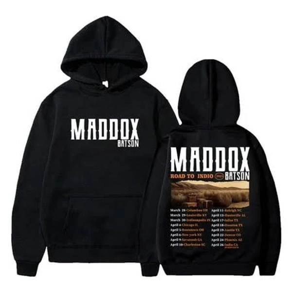 Maddox Batson Road to Indio Tour 2025 Long Sleeve Hoodie