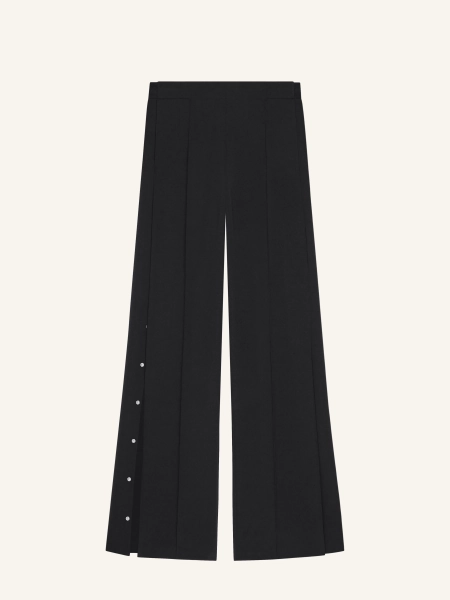 PANTALON FLARE SNAP EN TWILL