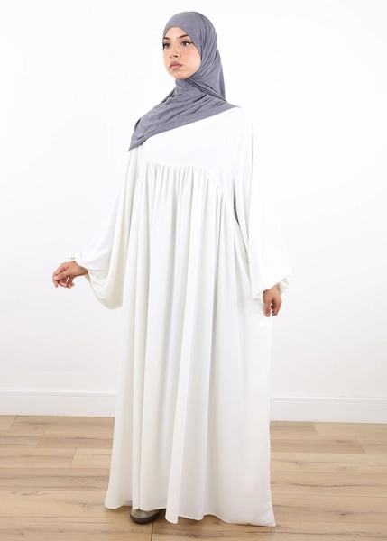 Abaya El Malika – Off White - Ina Collection