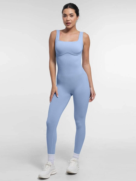 Matcha & Slay Catsuit - Skye Blue / XS/S