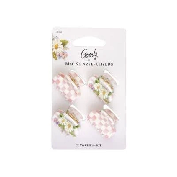 Goody x Mackenzie Childs Floral Checkered Mini Claw Clip