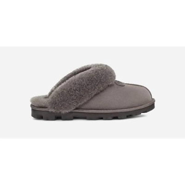 UGG® Women's Coquette Durable Sheepskin Slipper in Grey/, Size 9