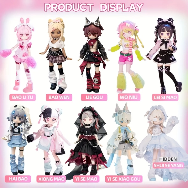 1 Anime Figure - Dynamic Pose Action Model Display with Expressive Eyes and Outfit, Collectible Doll with Dynamic Display Base - Perfect Gift for Anime Fans, Christmas, Halloween