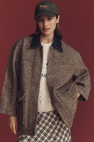 Pilcro Wool Blend Barn Jacket