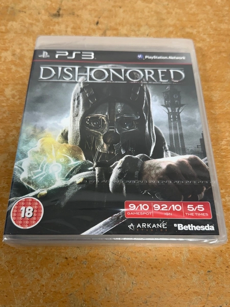 PS3 Dishonored Video Game Arkane Studios Bethesda 18+ PAL