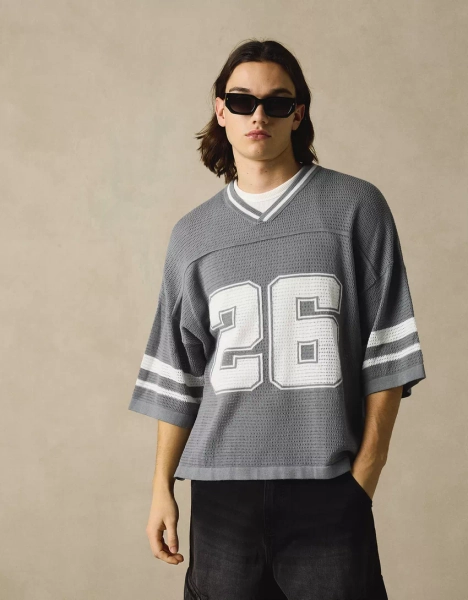 T-shirt met korte mouw en sportprint