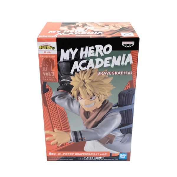 BanPresto My Hero Academia Bravegraph #1 Vol.3 Katsuki Bakugo Figure NEW