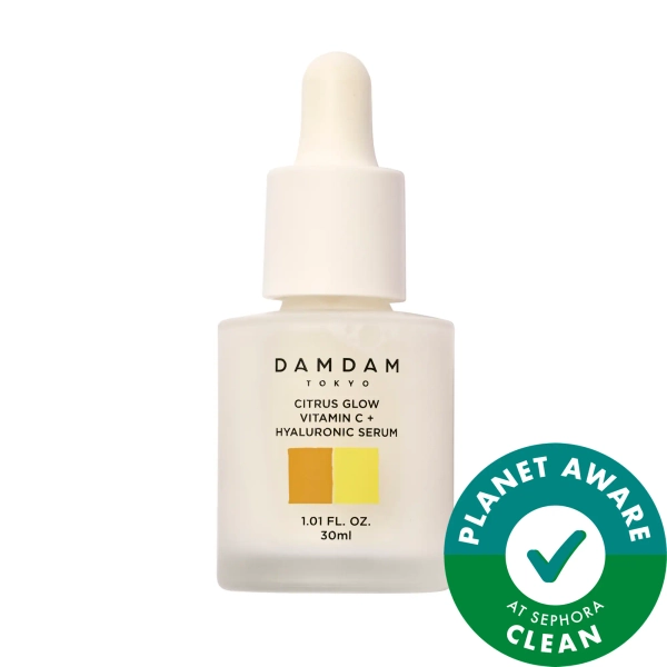 DAMDAM Citrus Glow Vitamin C & Hyaluronic Acid Serum 1.01 oz / 30 ml