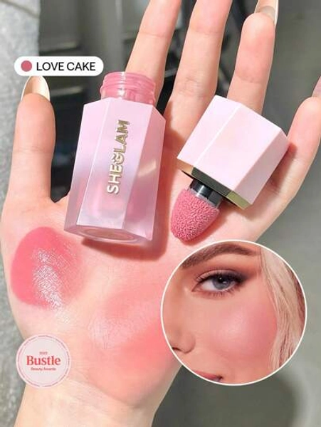 SHEGLAM Color Bloom Liquid Blush Matte Finish-Love Cake Gel Cream Blush Long Lasting Non-Fading Highly Pigmented Lightweight Long Wear Smooth Blusher Pink Brown Blush Rare Brand Beauty Makeup Face Paint Cosmetic For Women Girls Perfect For Fall Winter Ideal For Y2K Fancy Fashion Suitable For Birthday Christmas Present Party Ready Best Color