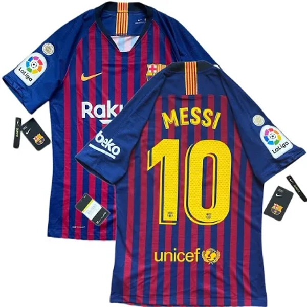 2018/19 FC Barcelona Stadium Home (Lionel Messi) Big Kids' Soccer Jersey Size Xs (Deep Royal Blue)
