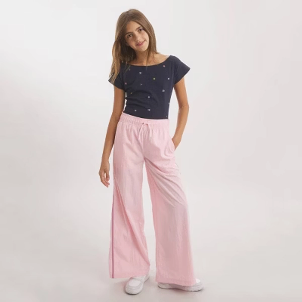 Champion Girls' Track Pants - Light Pink L