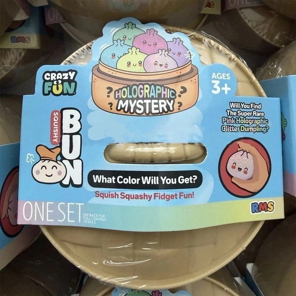 Crazy Fun Mystery Squishy Bun Mystery Dumpling GLITTER JQ