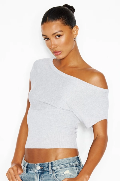 Off Shoulder Short Sleeve Cinch Waist Top