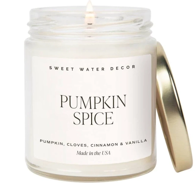 Sweet Water Decor Pumpkin Spice Soy Candle