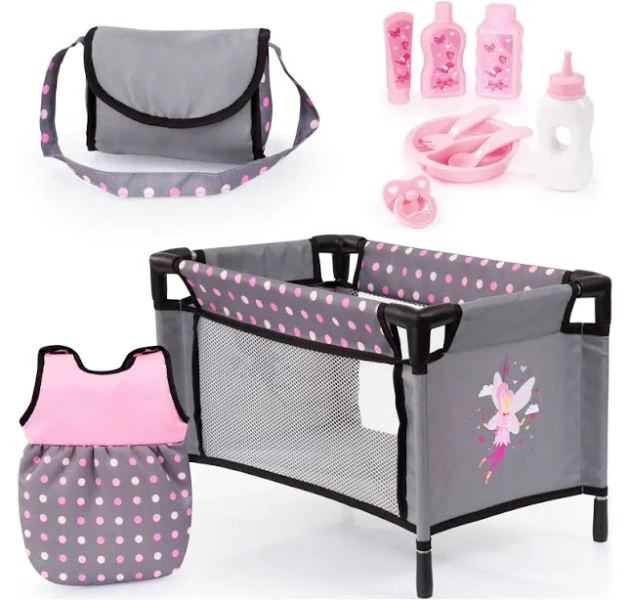 Bayer Baby Doll Travel Bed and Accessories Set
