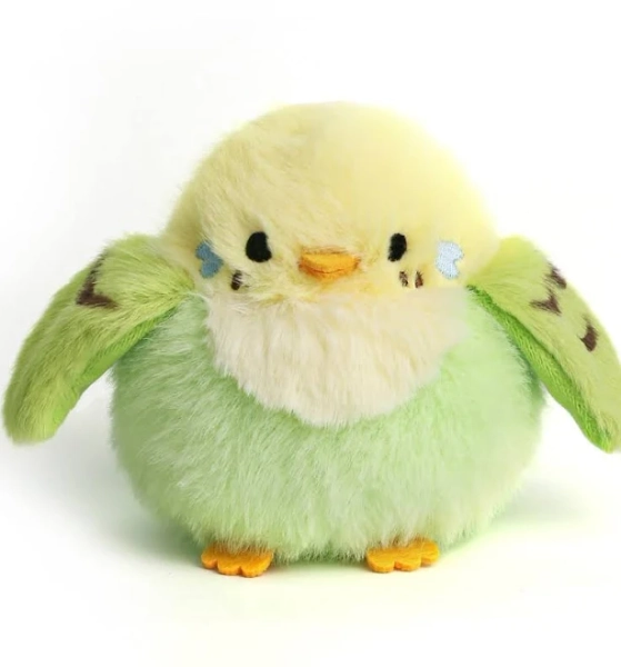 Parakeet Plush Toy Bird Stuffed Animal Holder Bag Pendant Gift