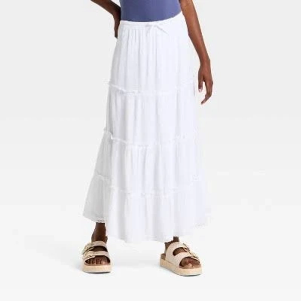 Art Class Girls' Tiered Maxi Skirt
