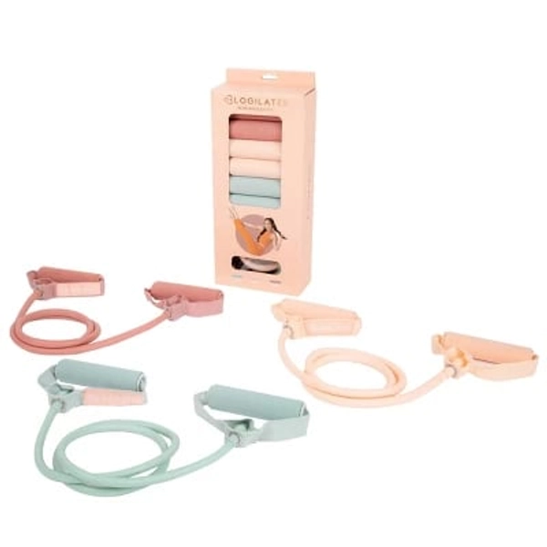 Blogilates 3pk Resistance Bands - Pink/Green/Orange