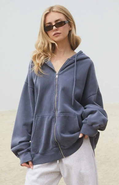 Christy Full Zip Oversized Hoodie