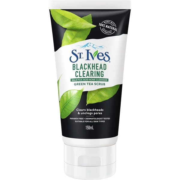 St. Ives Blackhead Clearing Facial Scrub Green Tea 150mL