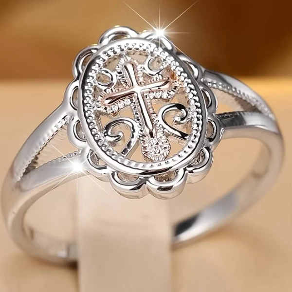 Sterling Silver Cross Ring