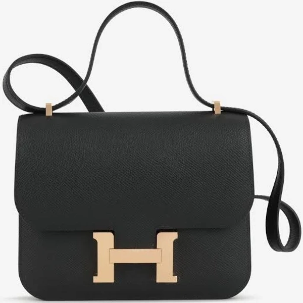 Hermès Constance 18 - Noir Epsom | Rose Gold Hardware