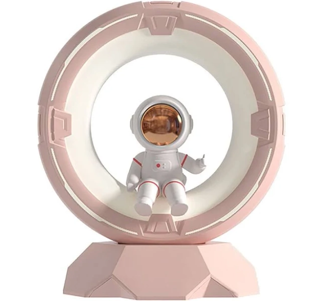 Jadeite Muse Astronaut Night Light New Space Theme Lamp Led Bedside Table Lamp With Usb Plug For Children Night Light Desktop Ornaments For Bedroom Li