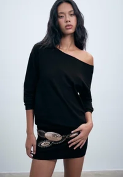Abito in maglia - black