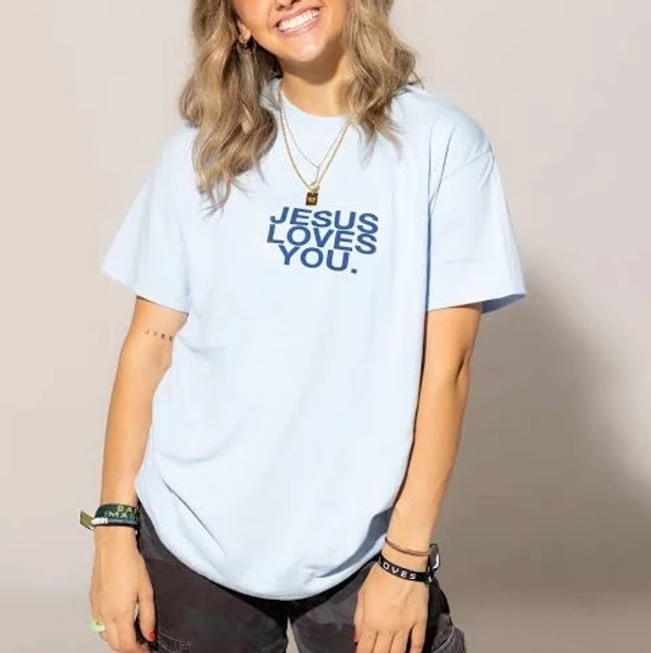 Jesus Loves You Logo Tee