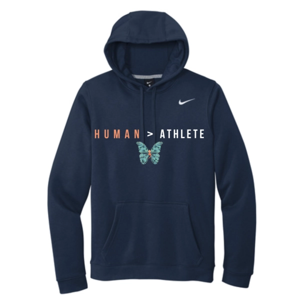 Human > Athlete Nike Hoodie — Morgan's Message