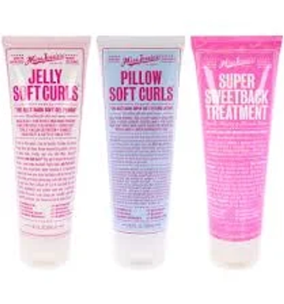 Jelly Soft Curl with Pillow Soft Curls and Super Sweetback Treatment Kit by Miss Jessies for Unisex