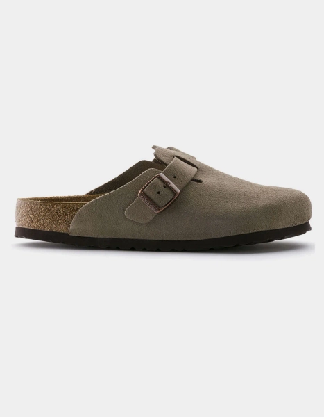 BIRKENSTOCK Boston Soft Footbed Womens Clogs - TAUPE