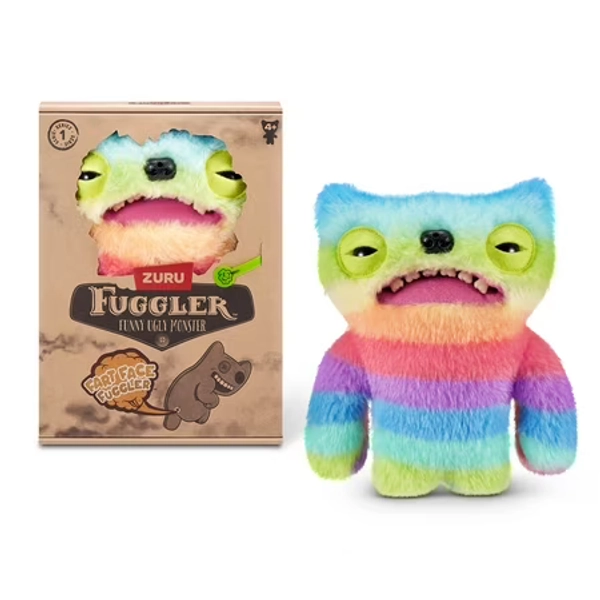 Fuggler Fart Face 9 inch (Wide eyed Weirdo) Plush  Funny Ugly Monster Stuffed Animal Toy by ZURU