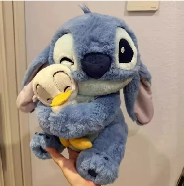 Disney Lilo &amp; Stitch Plush Stitch &amp; Duck Stuffed Toy 12" Fluffy Toy