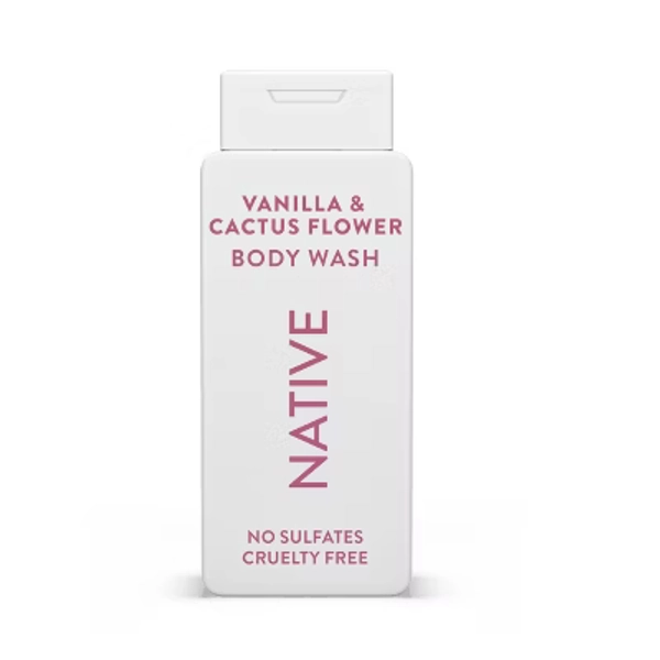 Native Body Wash - Vanilla & Cactus Flower - Sulfate Free - 18 fl oz