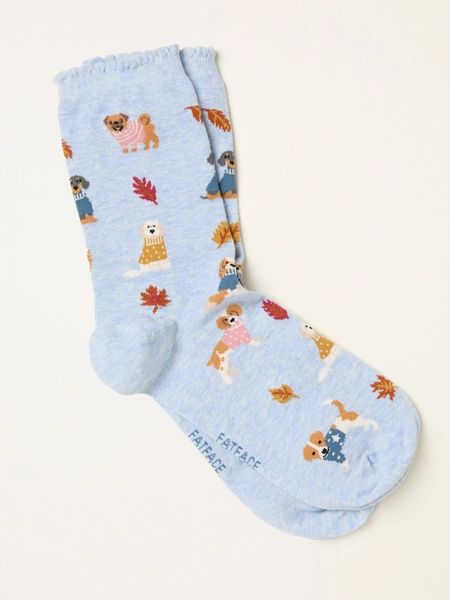 Blue Dog Socks