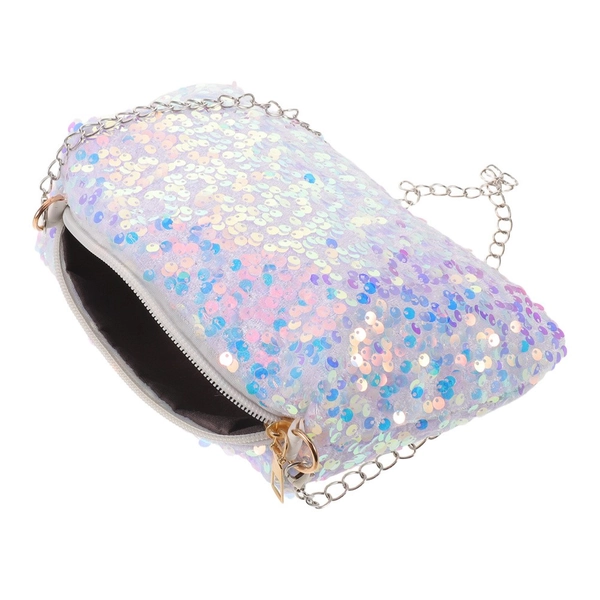 Small Sequin Crossbody Bag Holographic Shoulder Iridescent