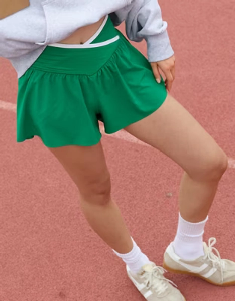 OFFLINE By Aerie Real Me Tipping Crossover Flowy Short