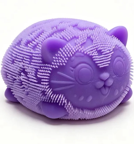 Hot Needoh Fuzz Ball Cat Stress Relieving Puzzle Toys Malt Sugar Squishy Stress Relief Slow Rebound