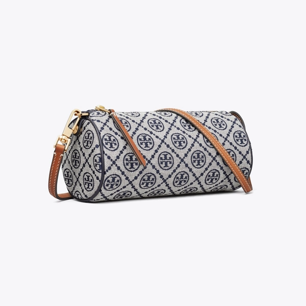 T Monogram Cylinder Bag in blue, size OS