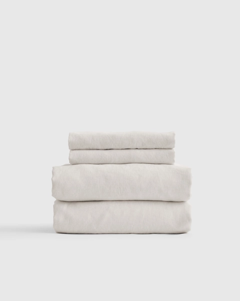 Linen Sheets | Quince in Charcoal
