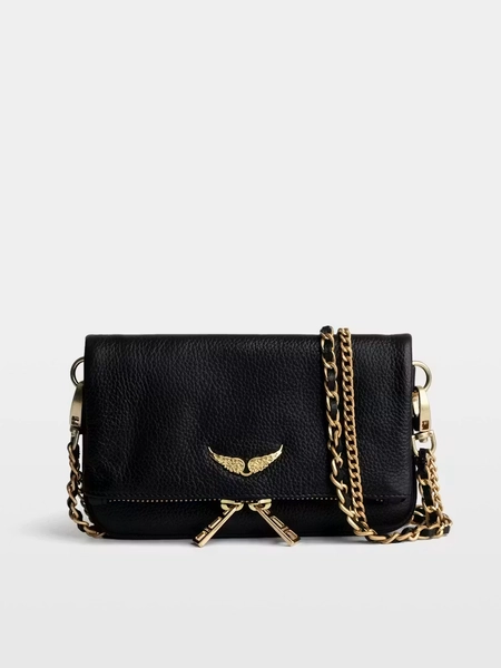 Rock Nano Tasche Schwarzes Leder | Zadig&Voltaire