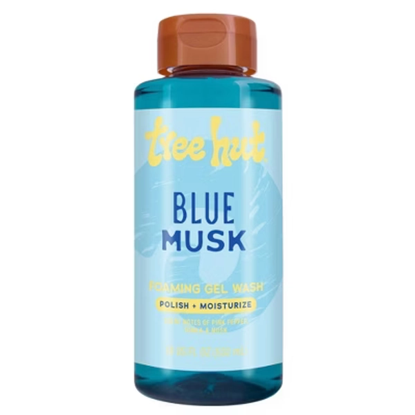 Tree Hut Foaming Gel Body Wash - Blue Musk - 18 fl oz: Paraben-Free, Sulfate-Free, Alcohol-Free, Whole Body
