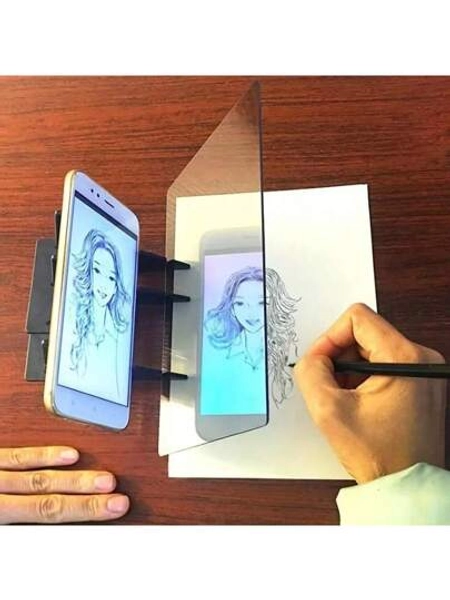1pc Transparent Optical Drawing Board, Portable Optical Drawing Projector Tool, Sketching Equipment, Ideal Gift For Artists On Christmas, Halloween, Thanksgiving, Size: 20x13cm (5.12x7.87inch),Mother's Day,Mom's Gift,Back To School,School Supplies