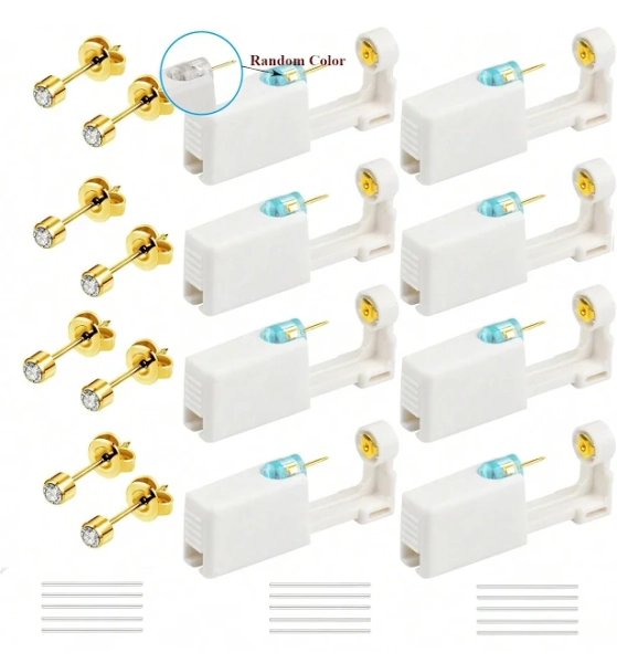 23pcs/Sets Disposable Self Ear Piercing Gun Kit
